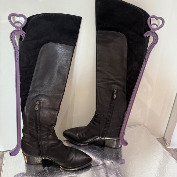 Sigerson Morrison Boots Over the Knees Black US Size 8.5 - Picture 6 of 7